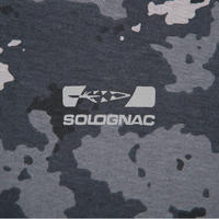 Camiseta Solognac SG 100 Hombre Adulto Manga Corta Camuflaje Gris