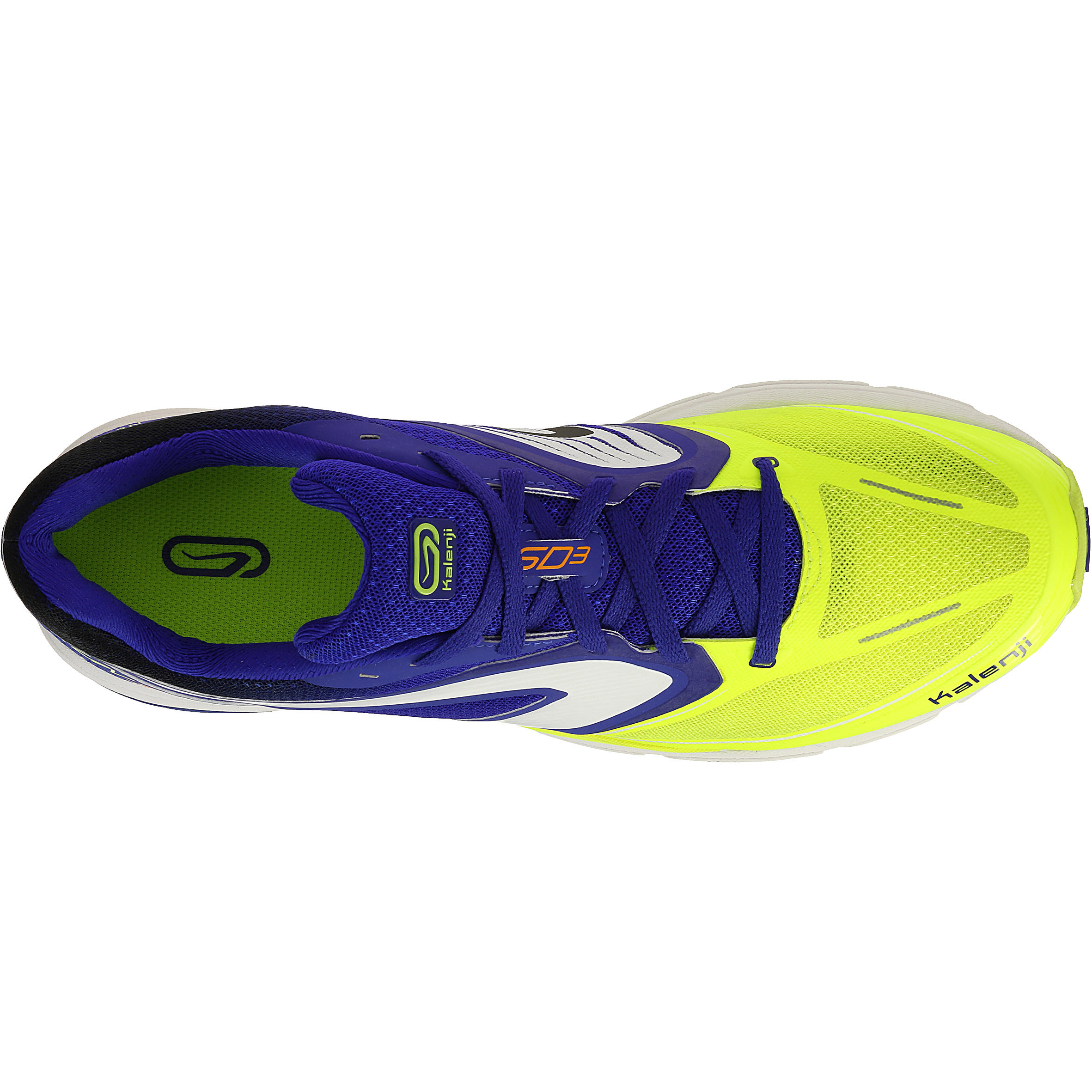 MEN'S KIPRUN SD RUNNING SHOES - BLUE YELLOW 3/14