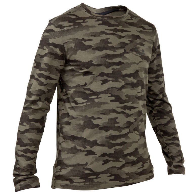 Men's Full Sleeve T-Shirt 100 Half-Tone Camo