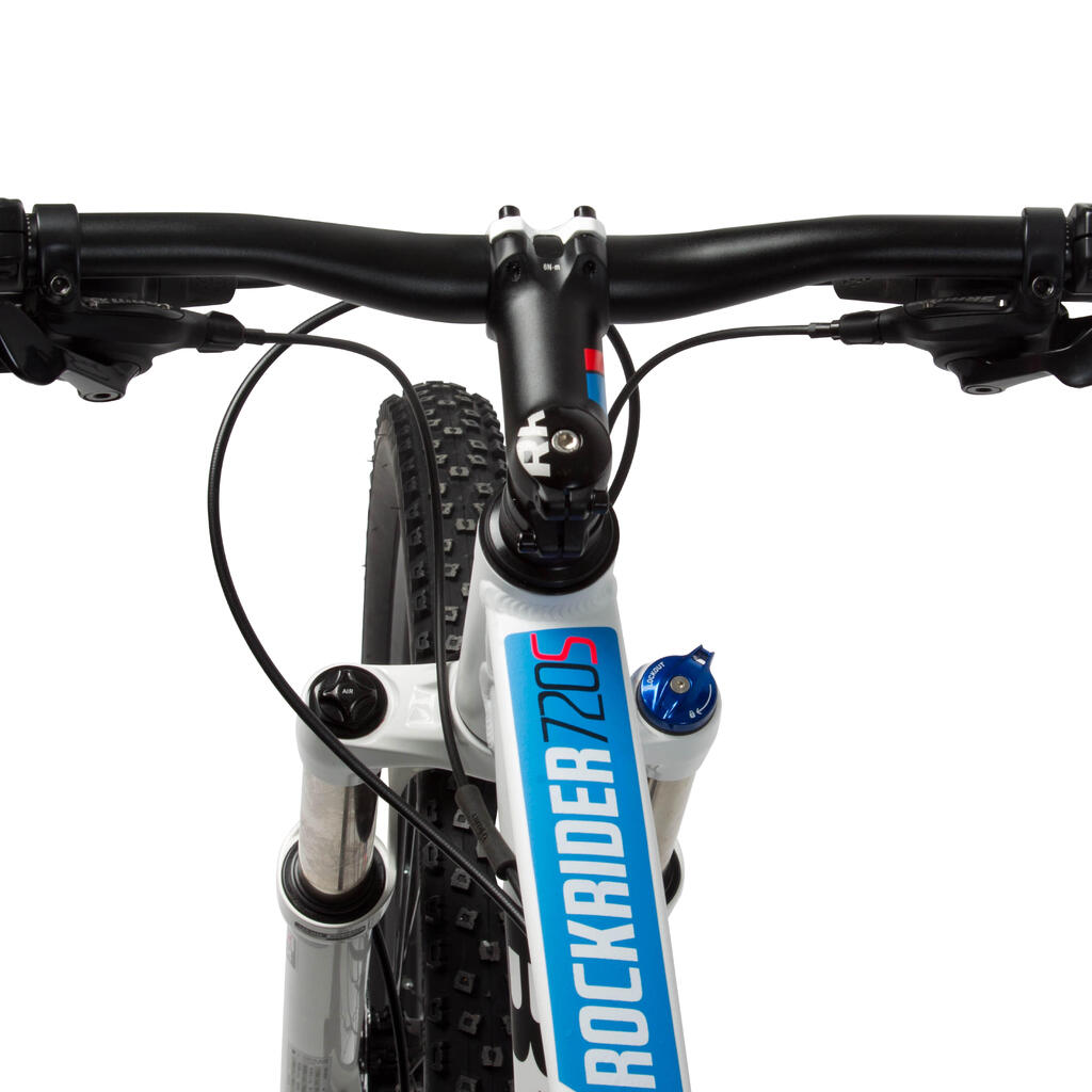 Gorsko kolo z vzmetenjem Rockrider 720 - belo