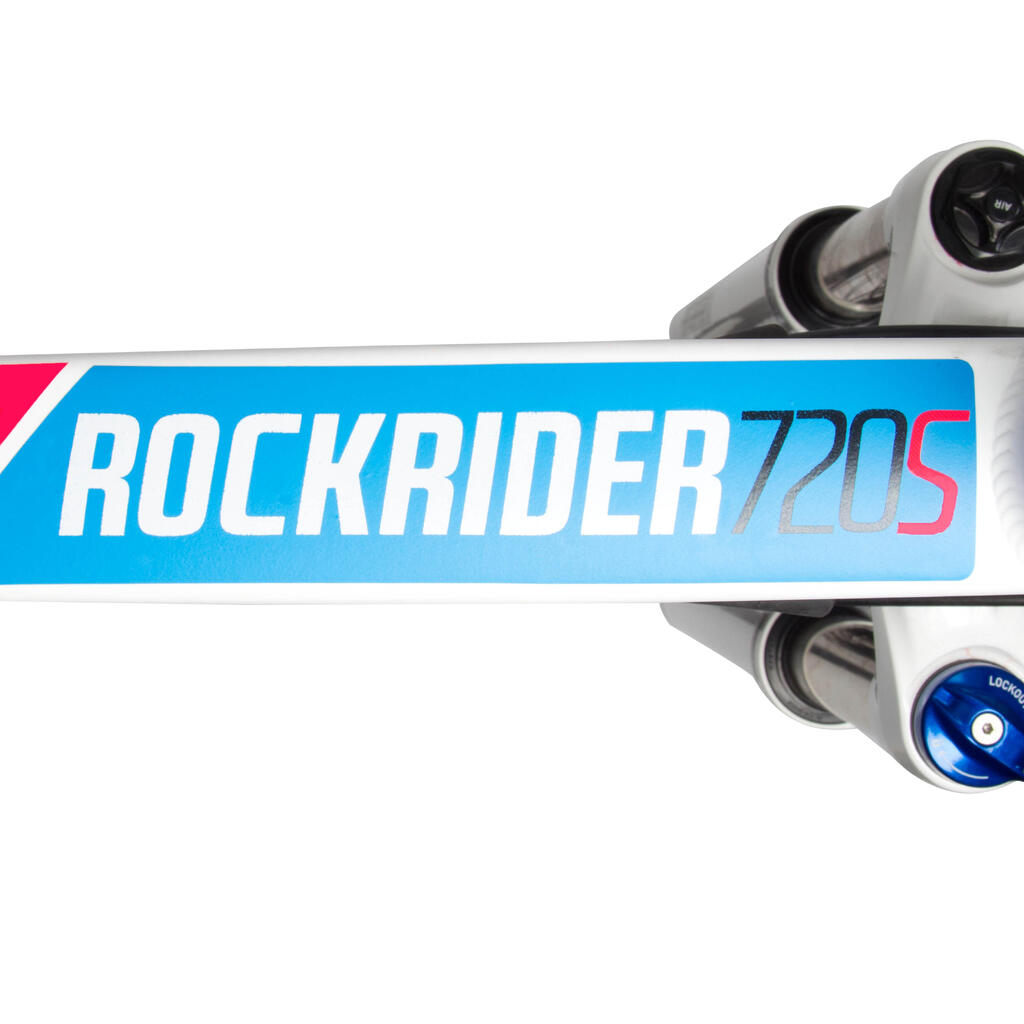 Gorsko kolo z vzmetenjem Rockrider 720 - belo