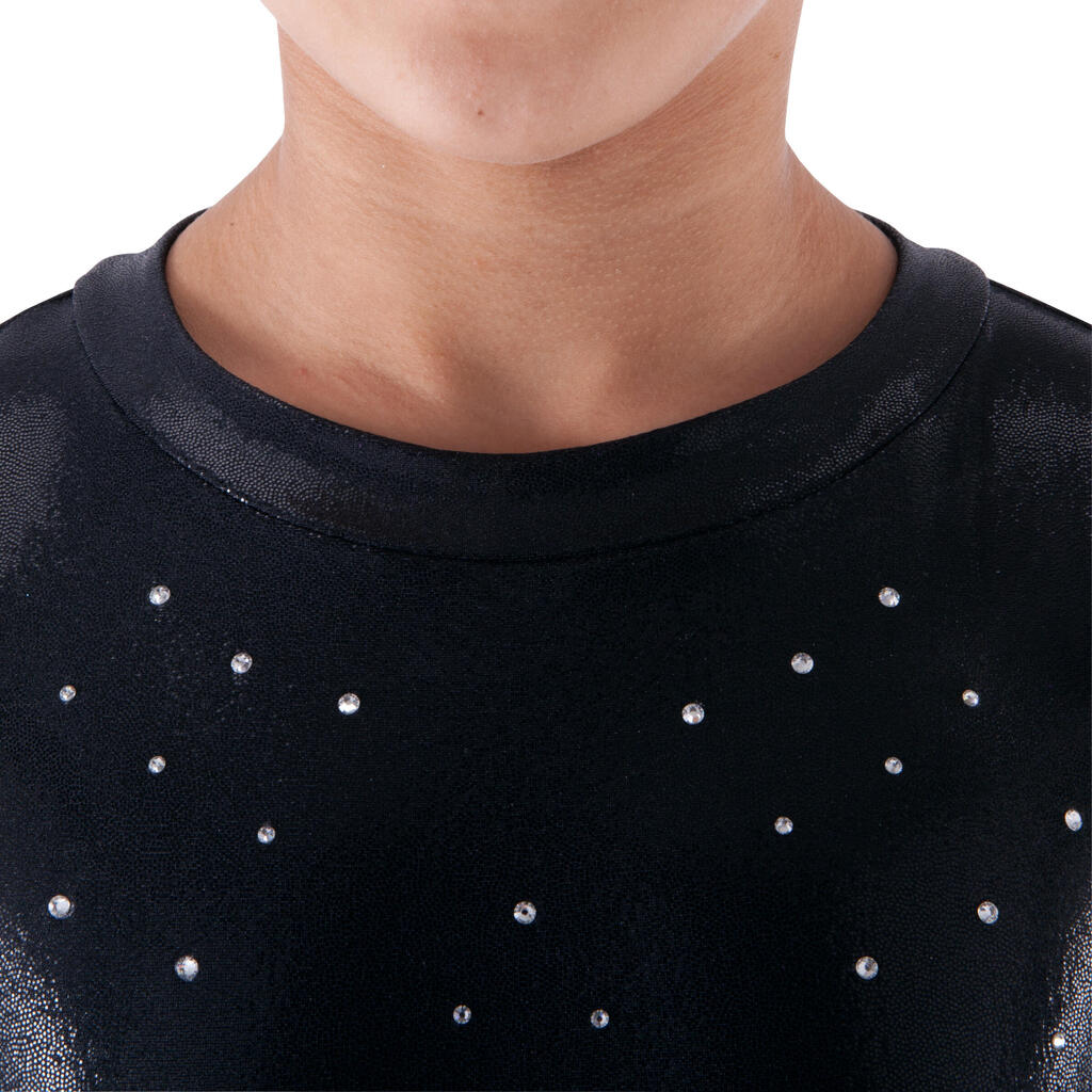 Body Rain Strass Kinder schwarz