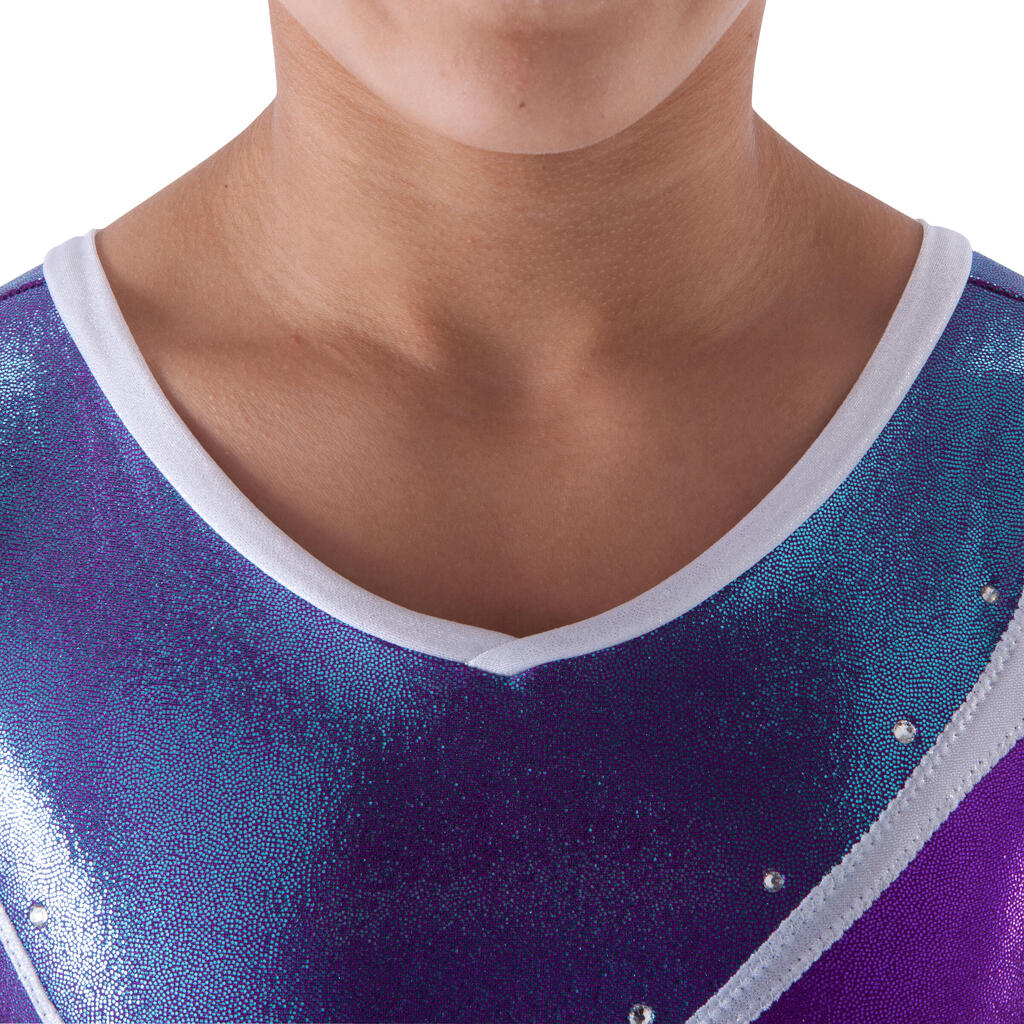 Turnanzug Zebra Kinder, blau