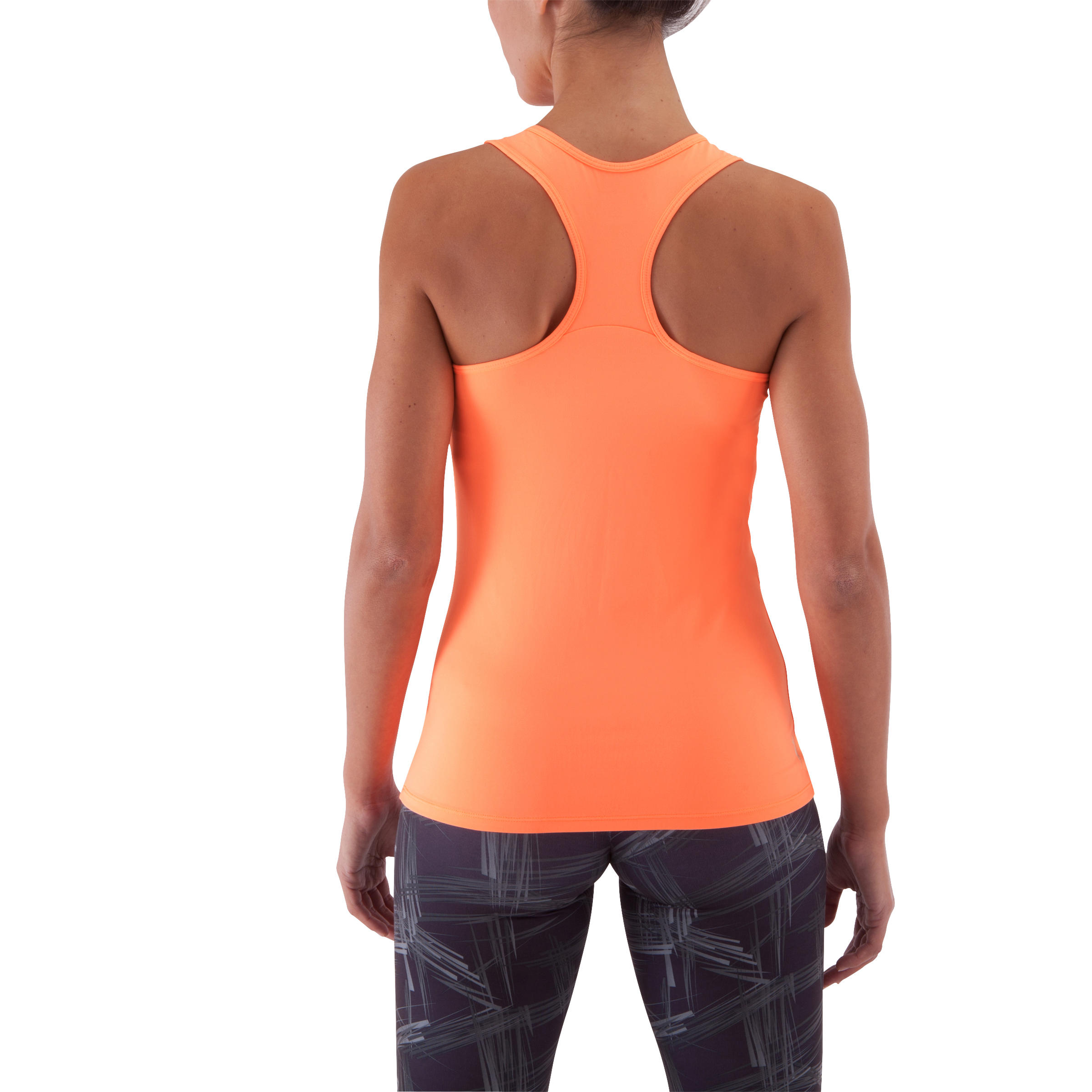 Energy My Top Women's Fitness Tank Top - Neon Orange 4/13