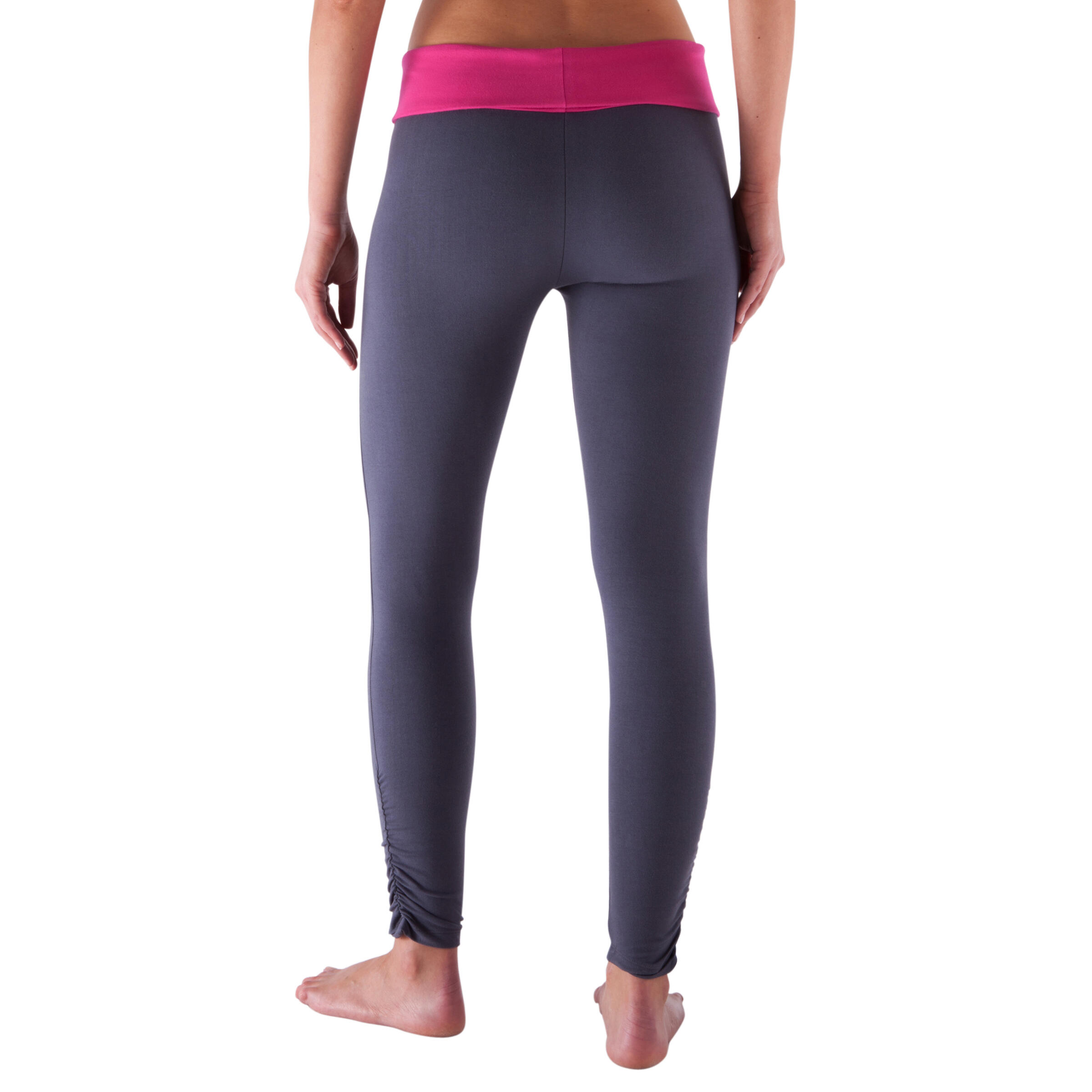 Women's Organic Cotton Yoga Leggings - Dark Grey 4/10