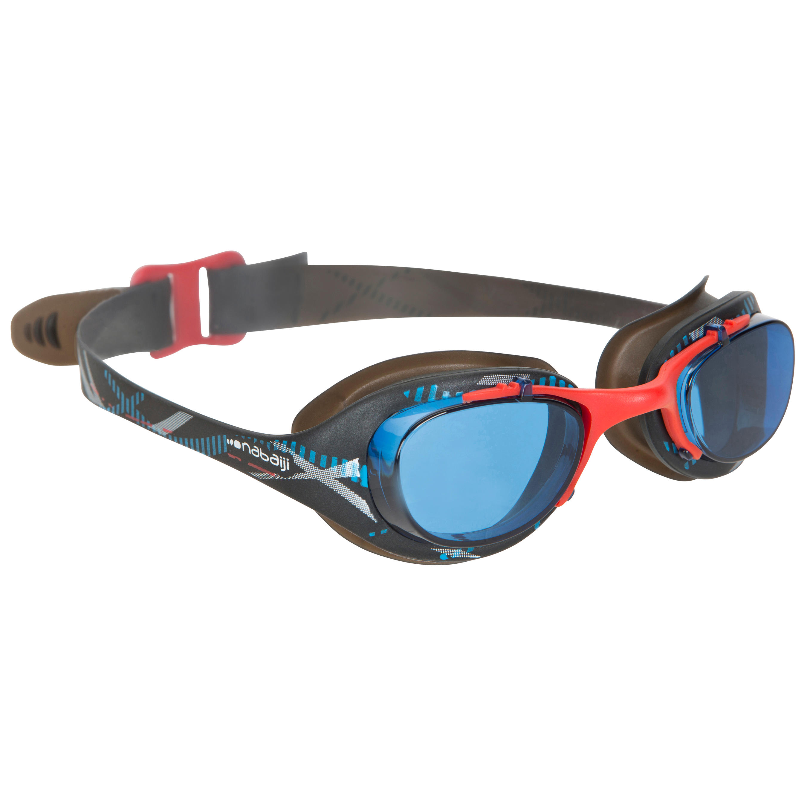 NABAIJI XBASE LASSO swimming goggles - Black Red