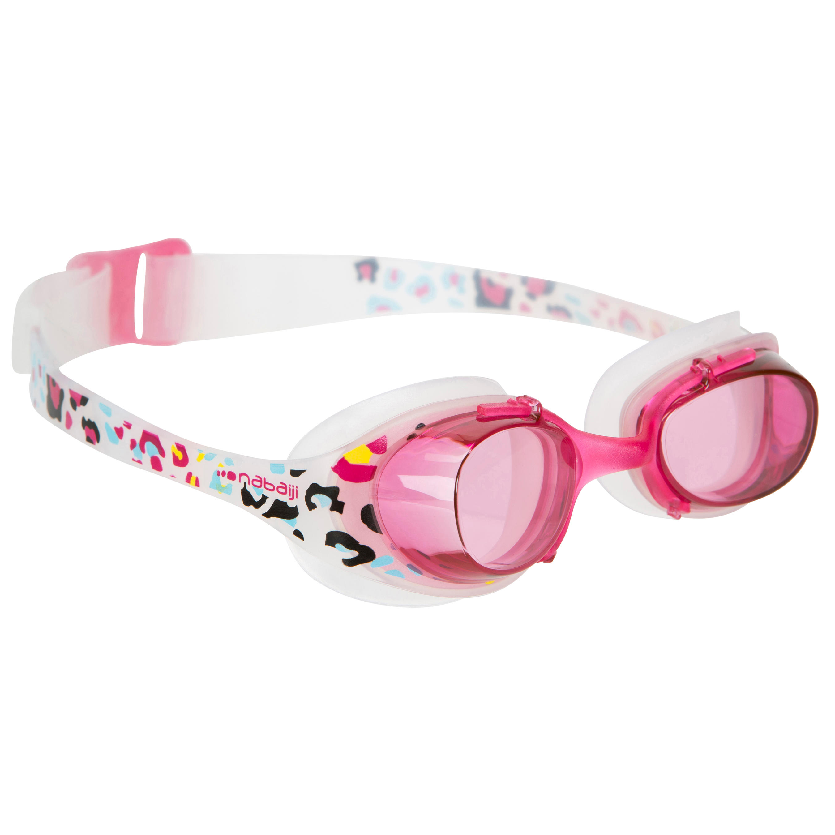 NABAIJI XBASE JUNIOR ANI swimming goggles - White Pink