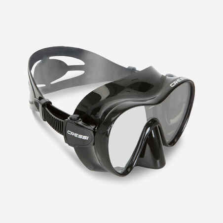Črna potapljaška maska brez okvirja CRESSI F1