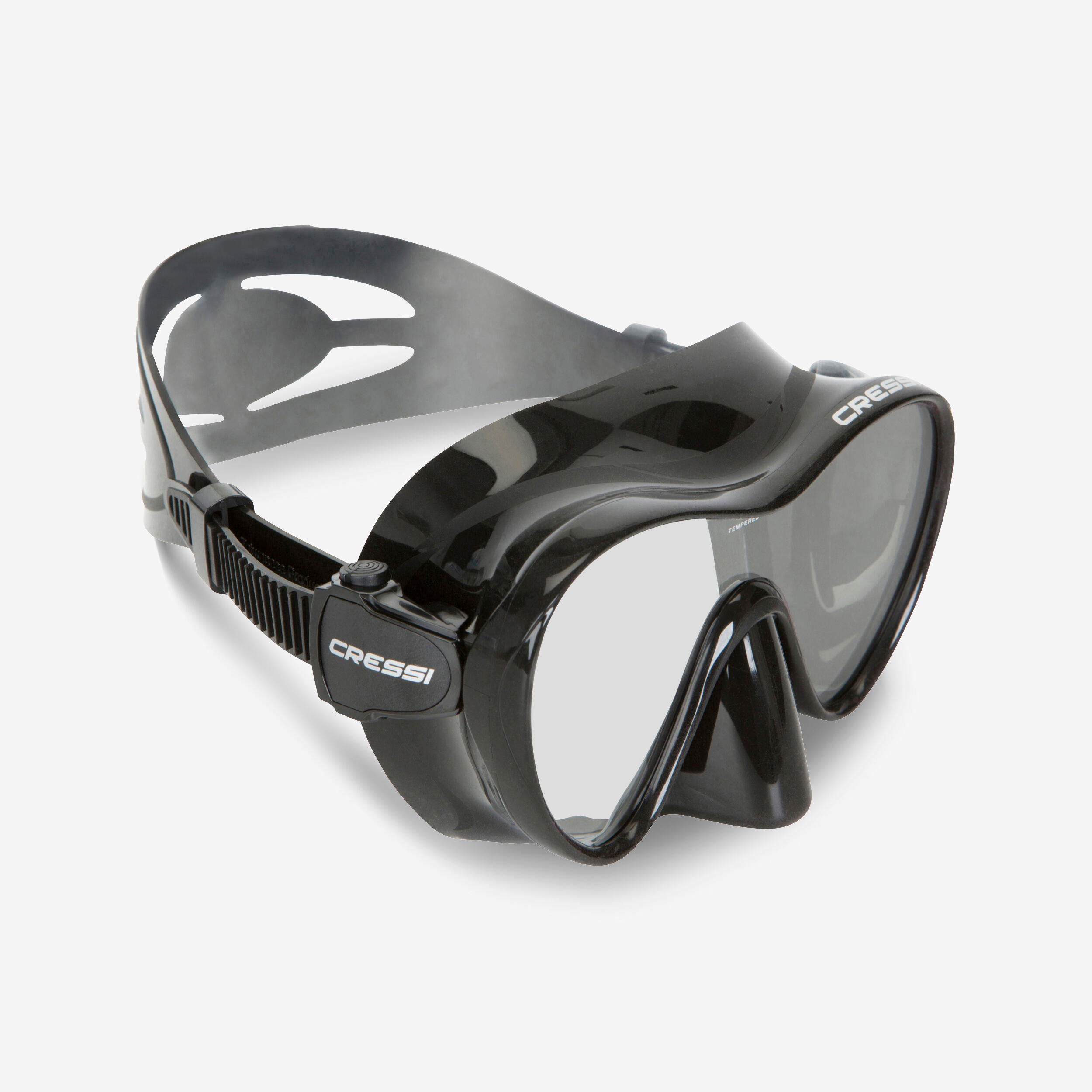 CRESSI Adult Snorkelling and Sea Diving Frameless Mask Cressi F1 black