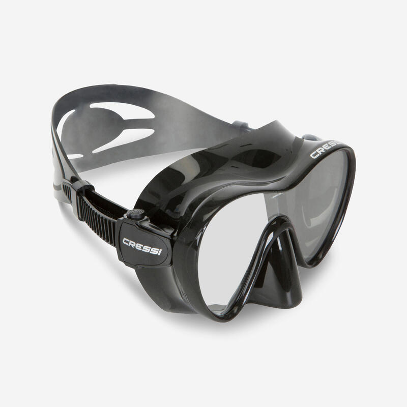 Duikbril F1 frameless zwart