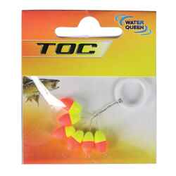 TOC TROUT FISHING FLOAT OVAL LINE GUIDE. 6x12 YELLOW/ORANGE X6