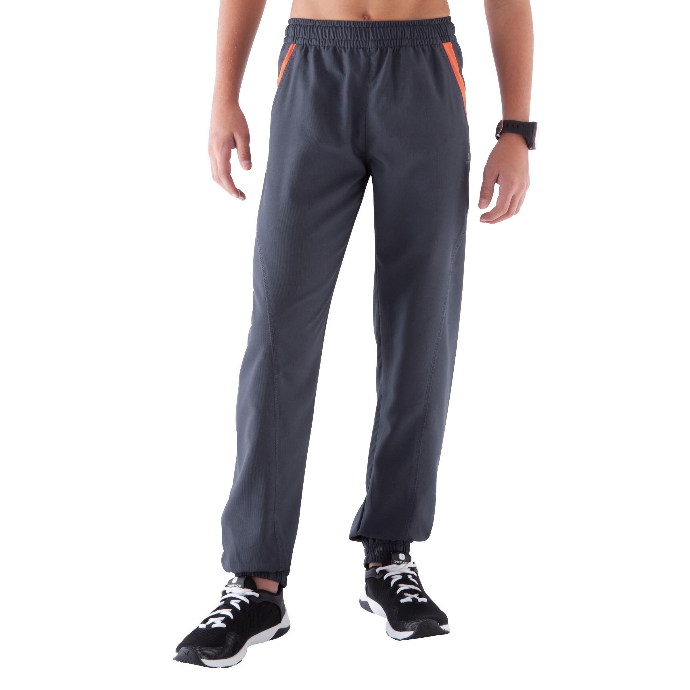 Boys' breathable gym trousers - grey 
