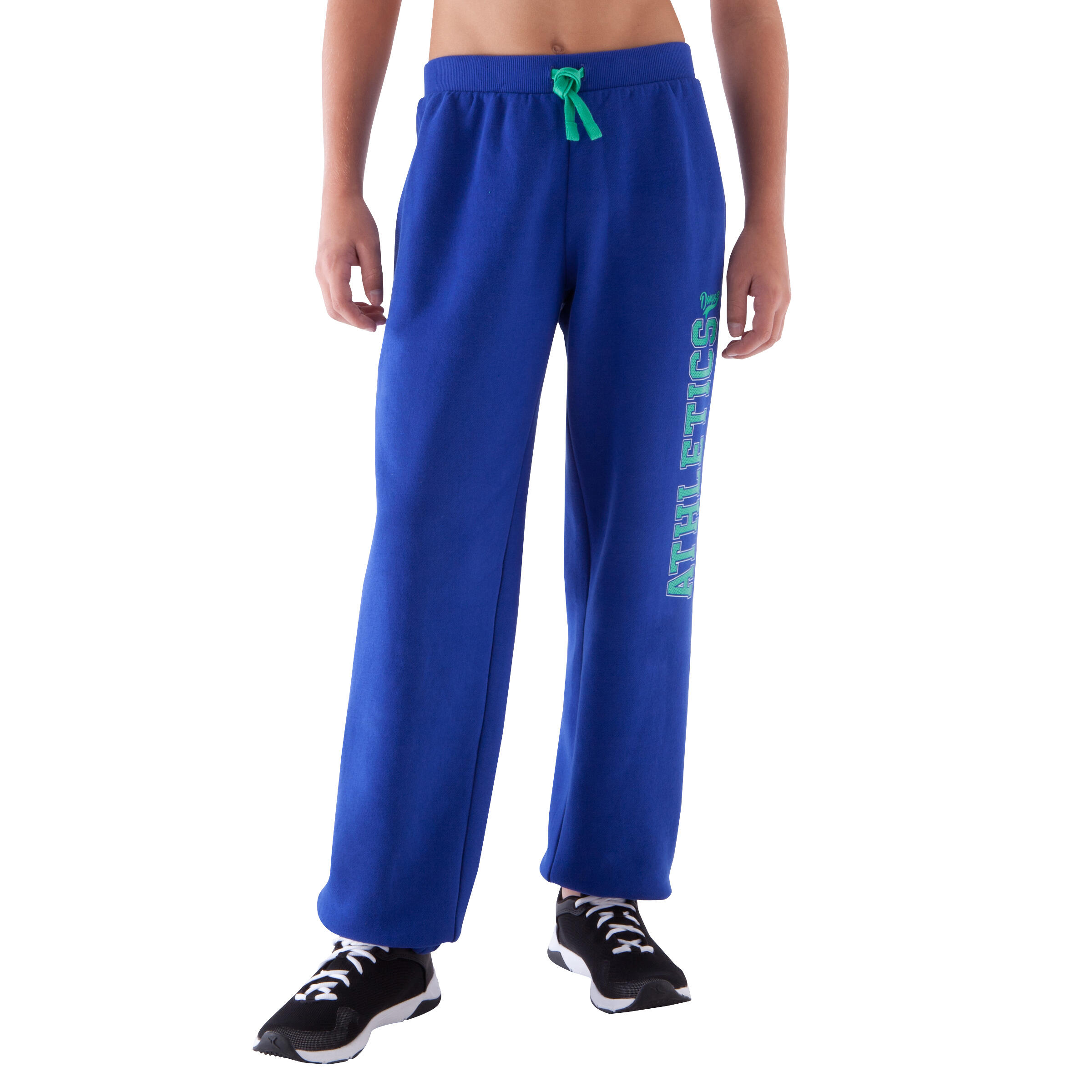 Boys' Brushed Jersey Gym Trousers - Blue 2/12