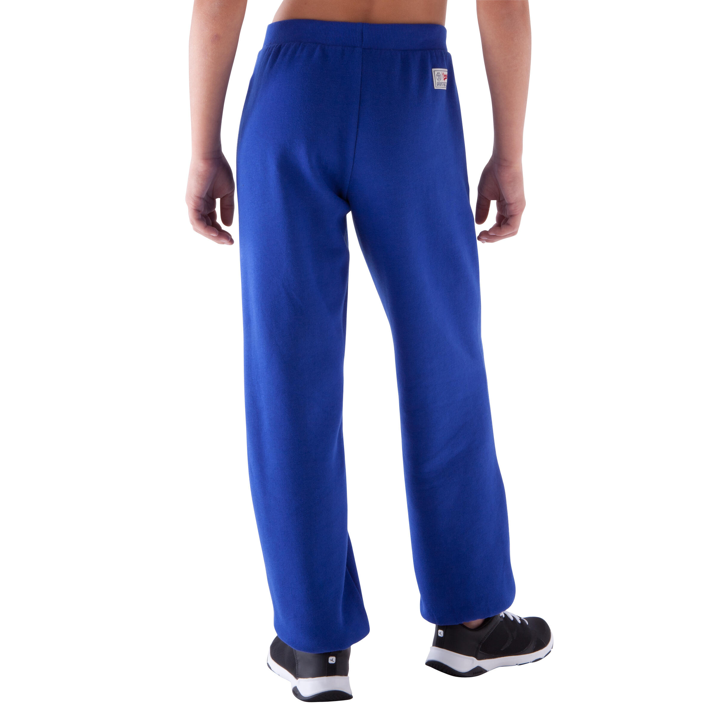 Boys' Brushed Jersey Gym Trousers - Blue 4/12