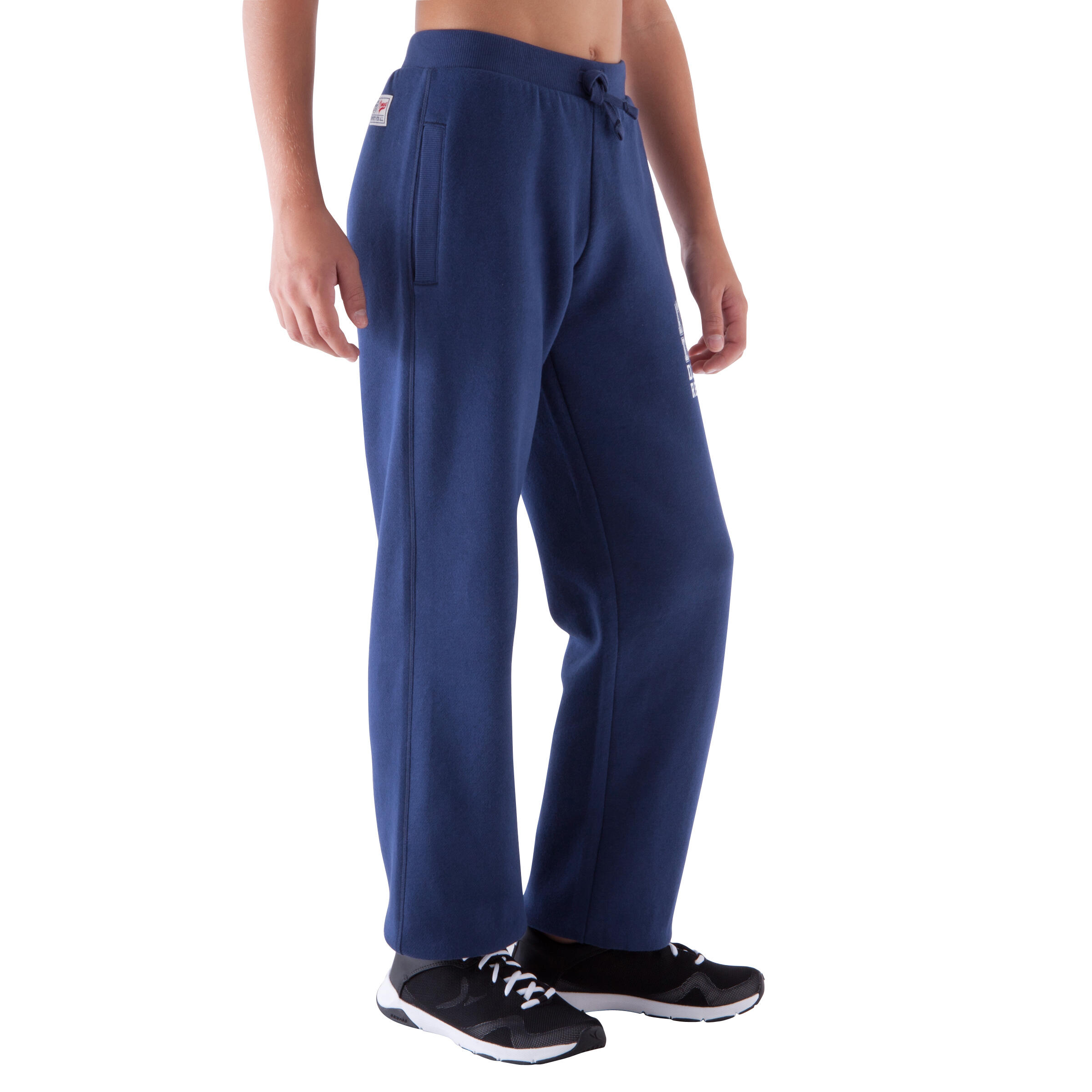 Boys' Brushed Jersey Gym Bottoms - Navy Blue 3/12