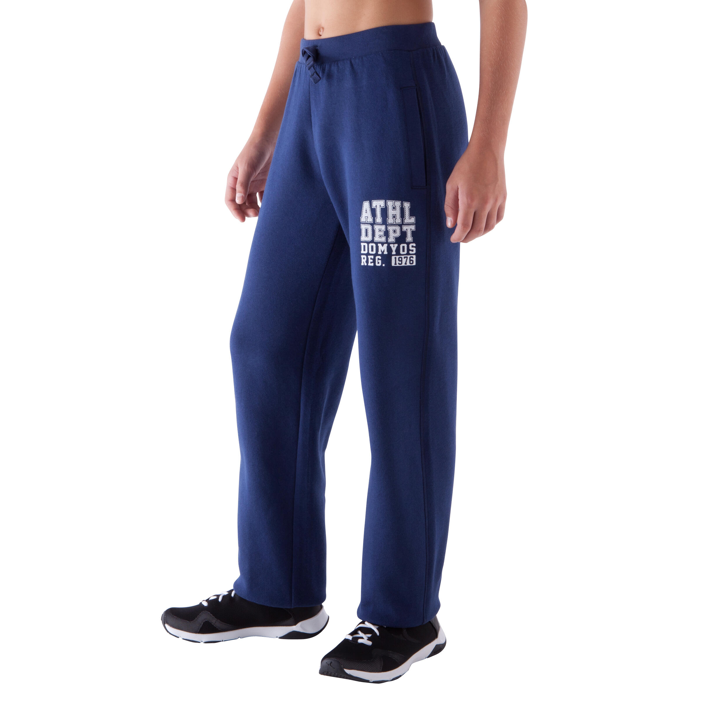 Boys' Brushed Jersey Gym Bottoms - Navy Blue 5/12