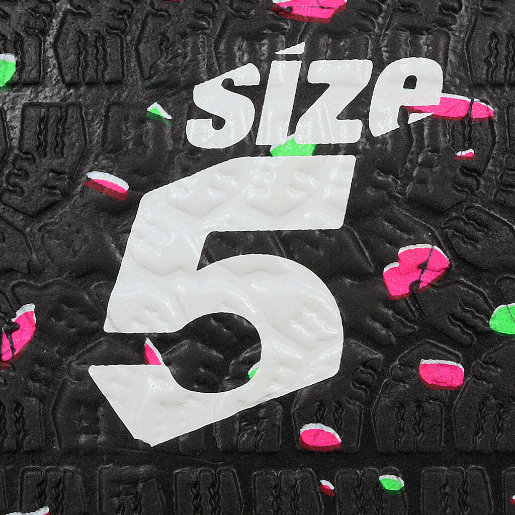 Fußball Hardground Größe 5 schwarz/grün/rosa