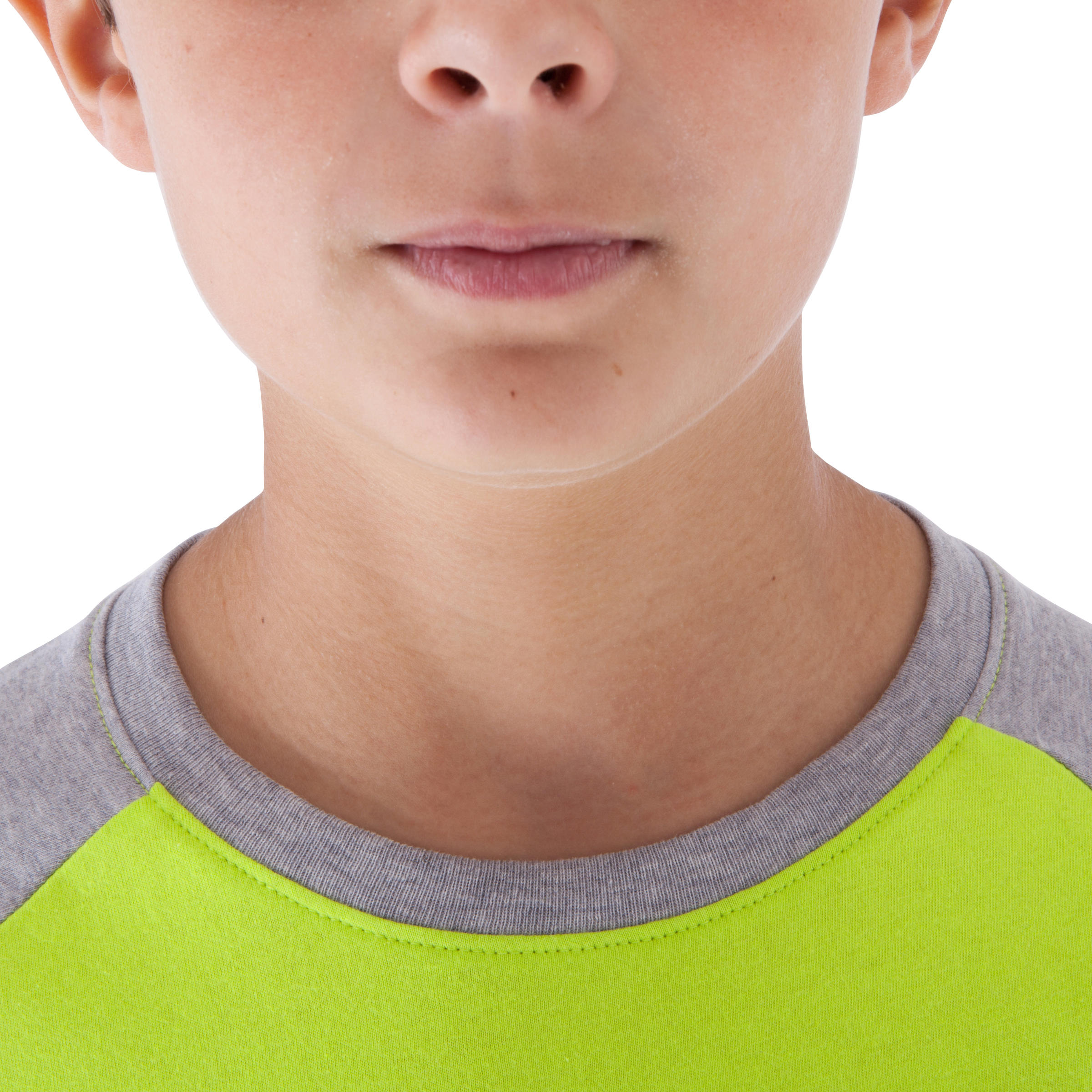Boys' Gym T-shirt - Green/Grey 12/12