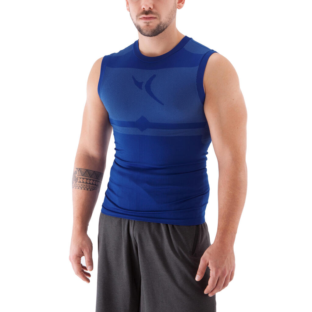 Kompressions-Top Krafttraining Herren, dunkelgrau