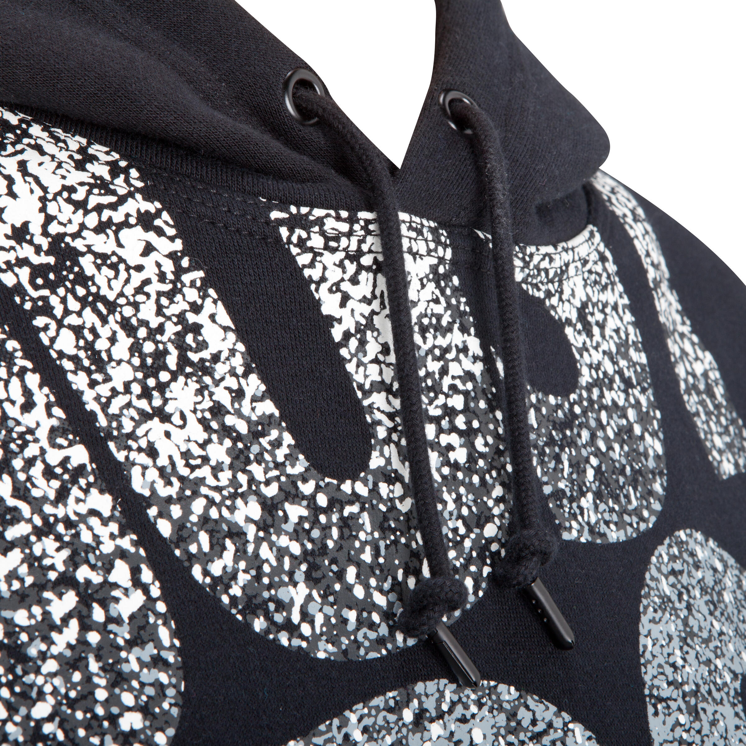 Fitness hoodie Nike Speckle voor heren zwart 4/4