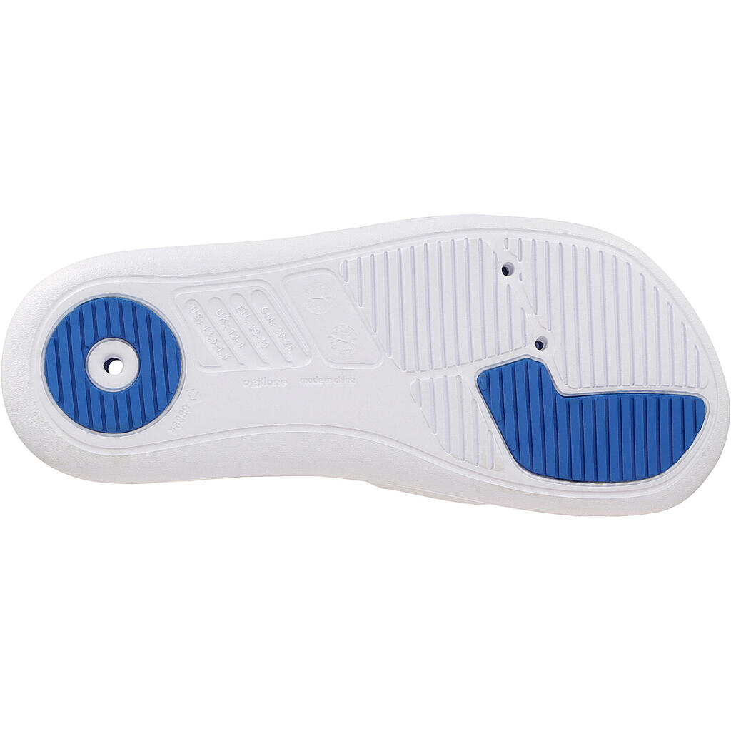 MEN'S POOL SANDALS - WHITE BLUE