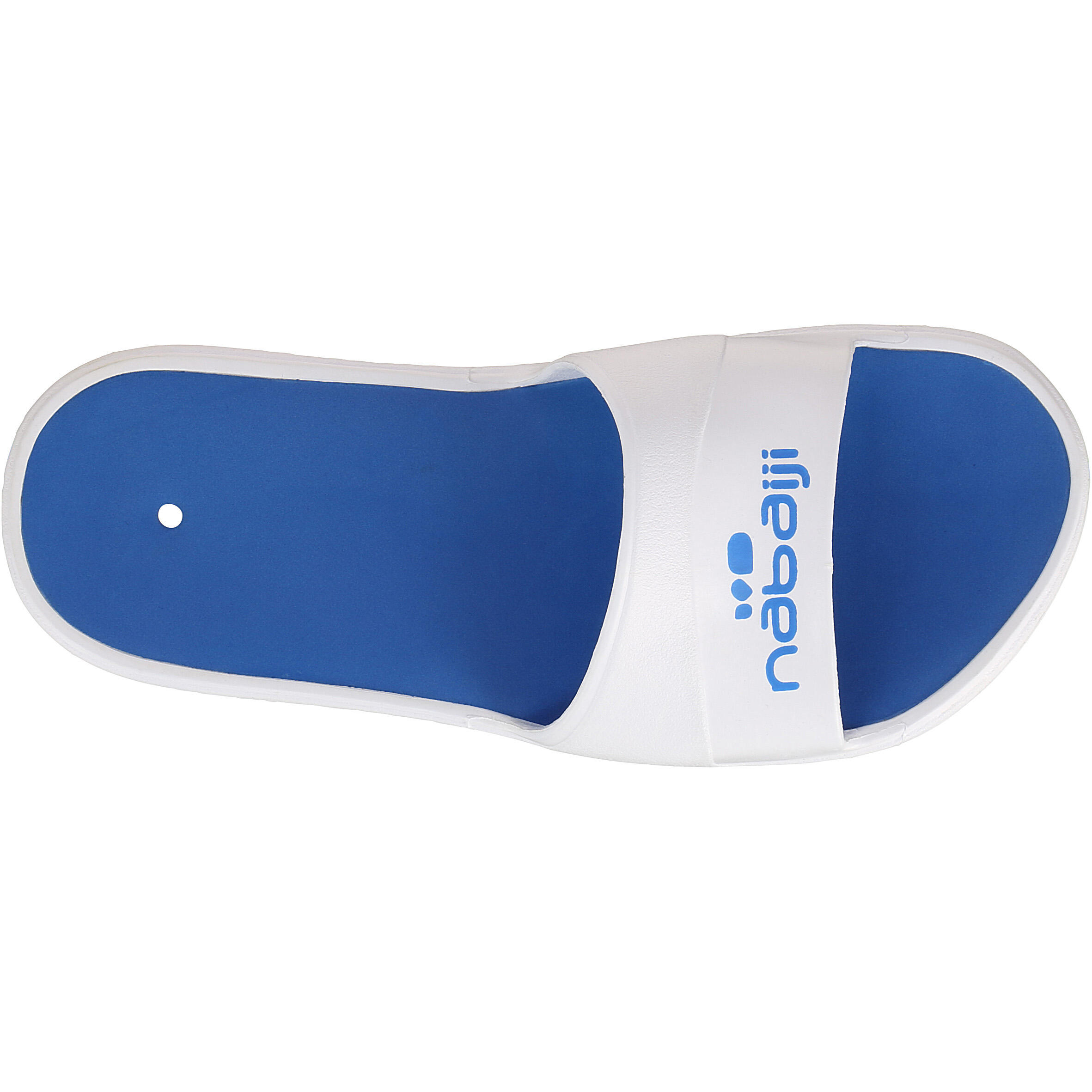 MEN'S POOL SANDALS - WHITE BLUE 5/10