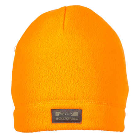 Gerai matoma megzta kepurė „100“, oranžinė