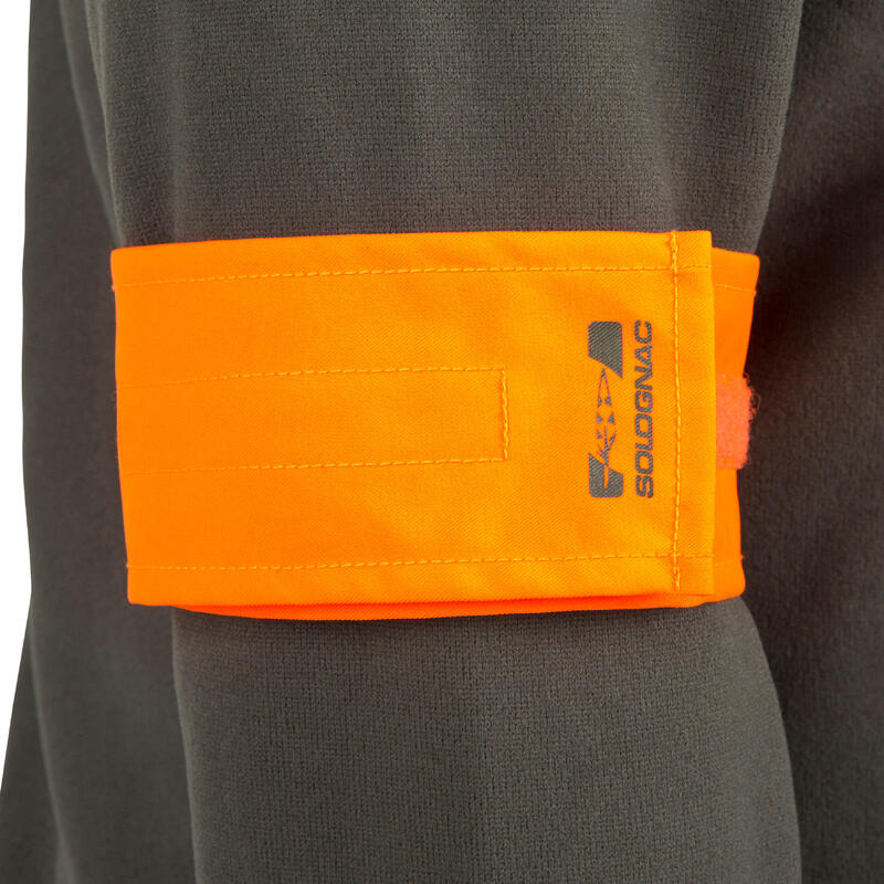 Brassard orange pour bras en tissu fluorescent par