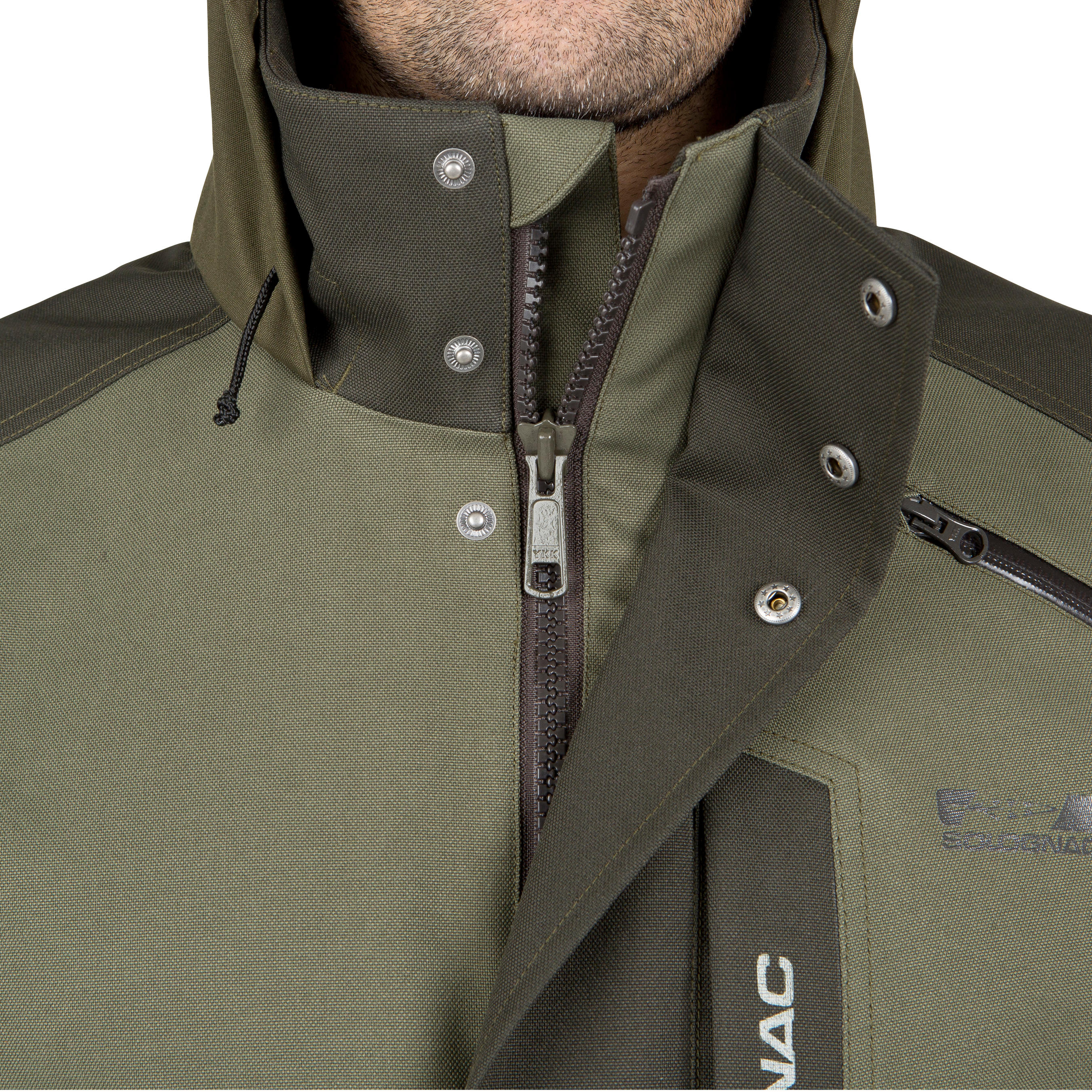 VESTE TRAQUE CHASSE SUPERTRACK 300 IMPERMEABLE VERT Decathlon