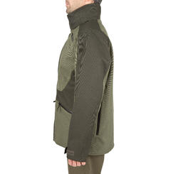 VESTE TRAQUE CHASSE SUPERTRACK 300 IMPERMEABLE VERT