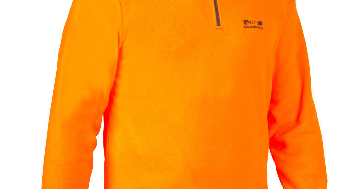 Jagd-Fleecepullover Solognac 100 neon