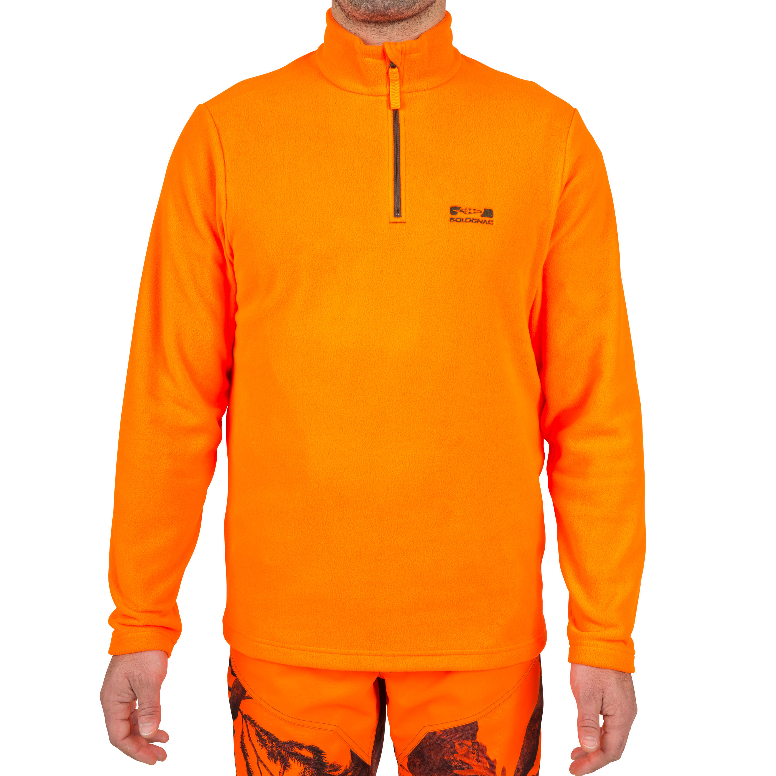 High Vis Shooting Fleece 100 - Neon Orange 2/9