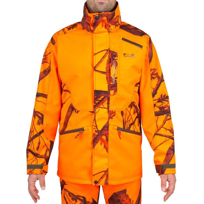 Veste De Chasse Fluo Terre Et Eau VESTE CHASSE IMPERMÉABLE SUPERTRACK 500 FLUO Solognac | Decathlon