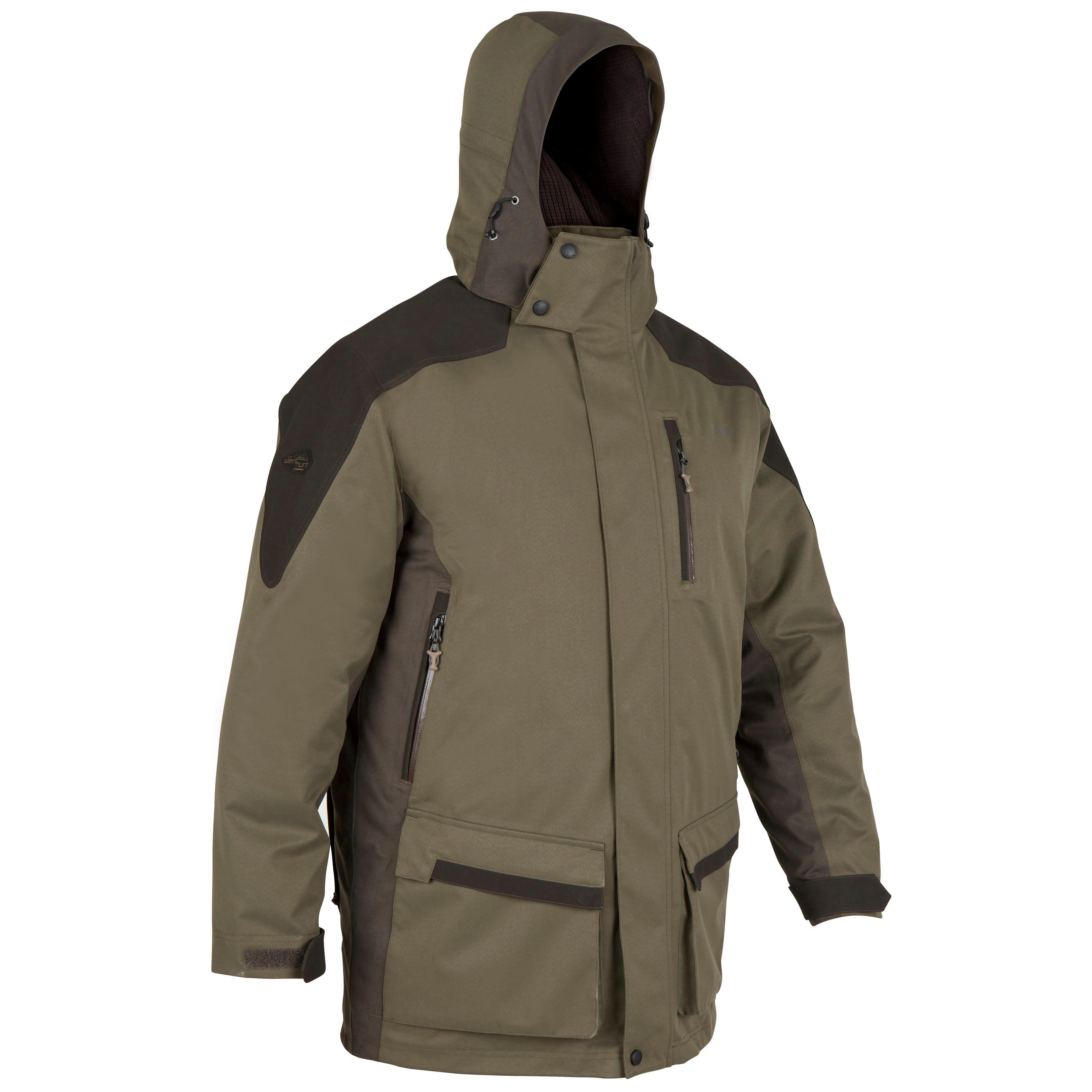 WATERPROOF AND SILENT HUNTING PARKA 520 GREEN 1/25