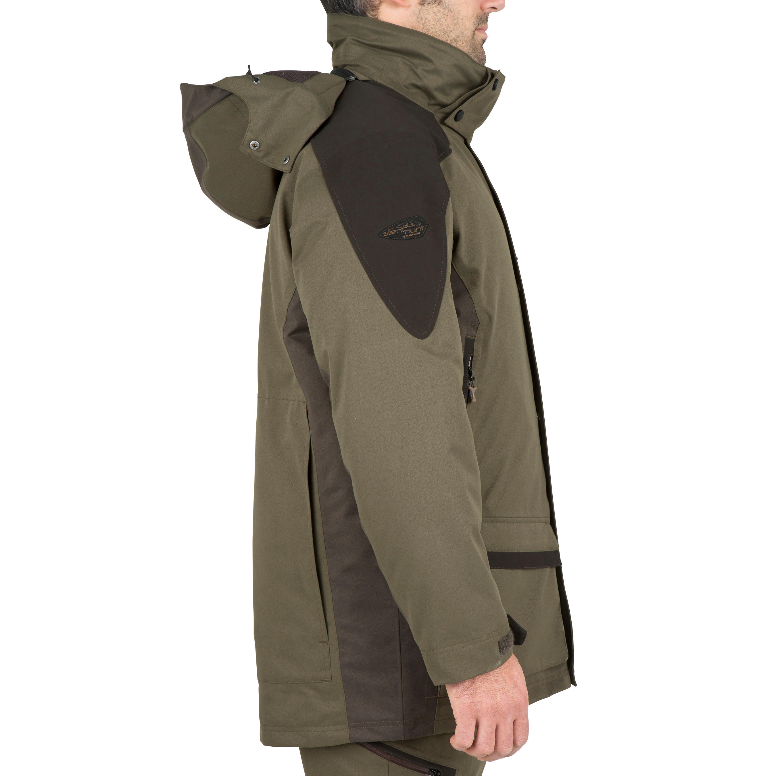 WATERPROOF AND SILENT HUNTING PARKA 520 GREEN 6/25