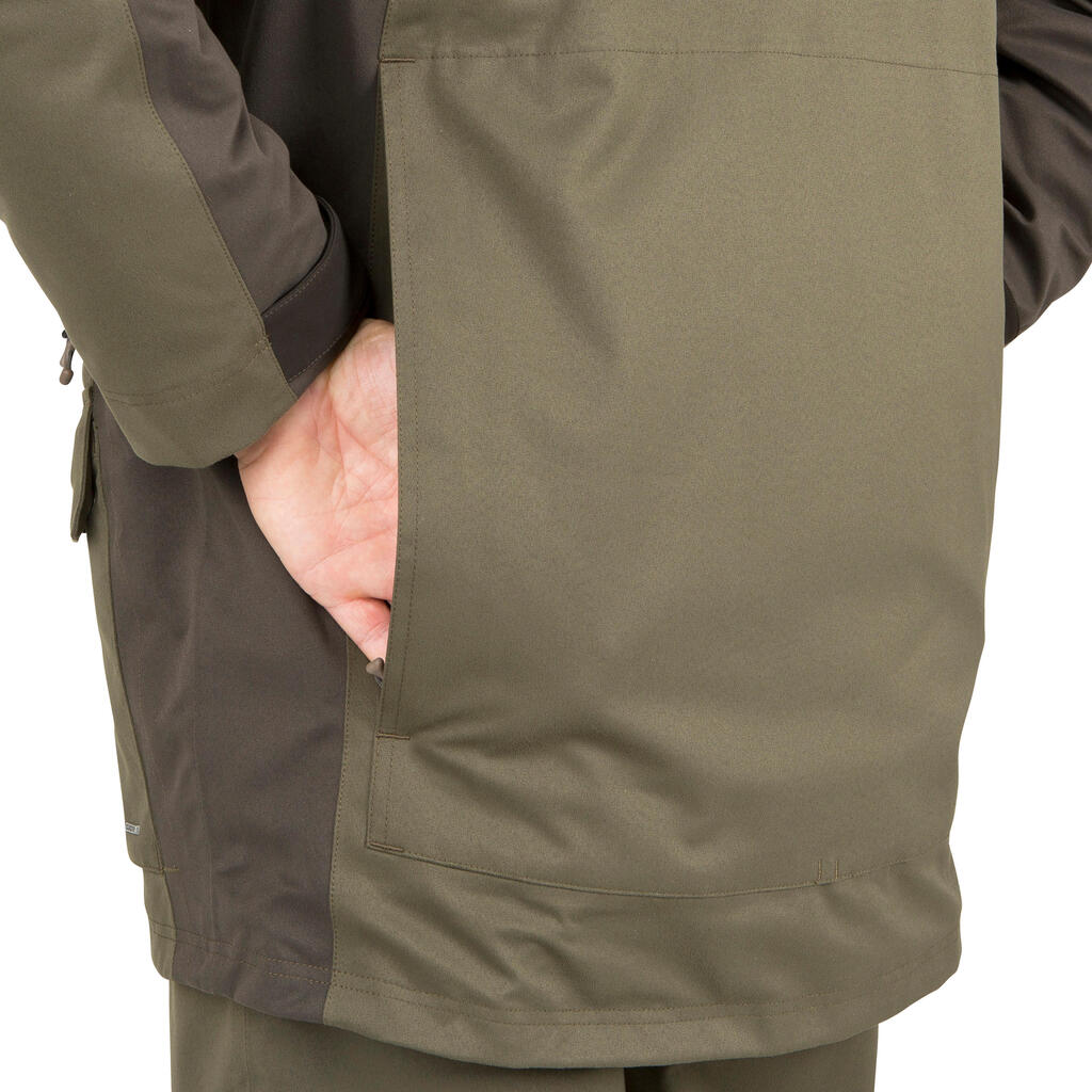 Jagdjacke Regenjacke 520 geräuscharm warm braun 