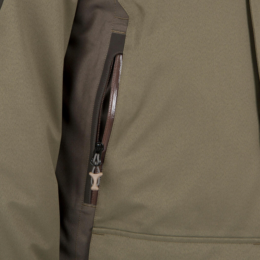 Jagdjacke Regenjacke 520 geräuscharm warm braun 