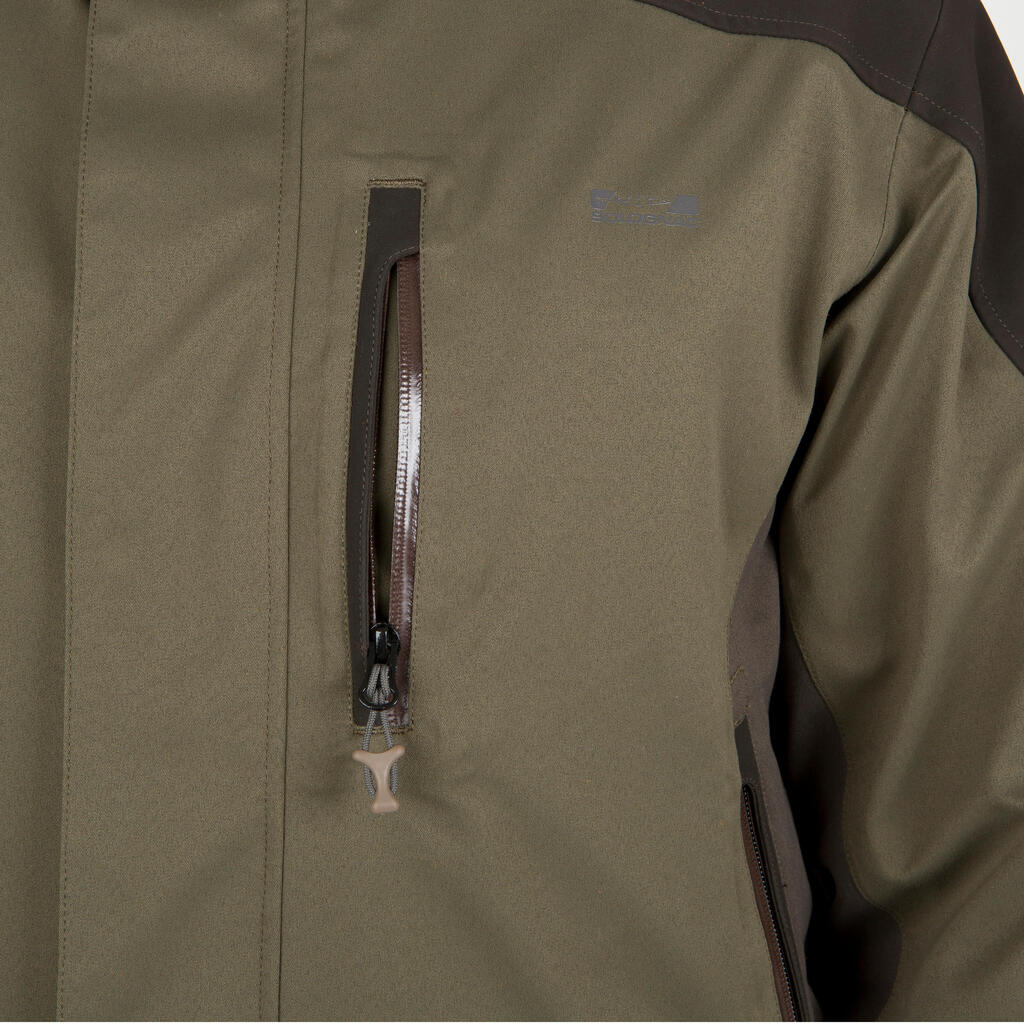 Jagdjacke Regenjacke 520 geräuscharm warm braun 