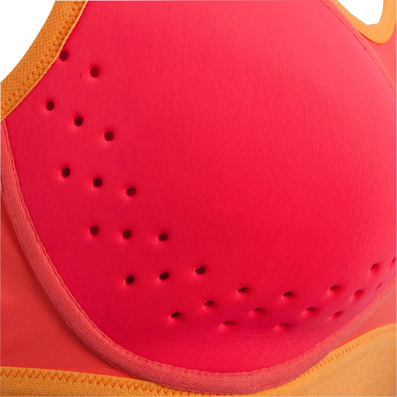 SPORTANCE COMFORT WOMEN'S RUNNING BRA BLACK KALENJI Decathlon