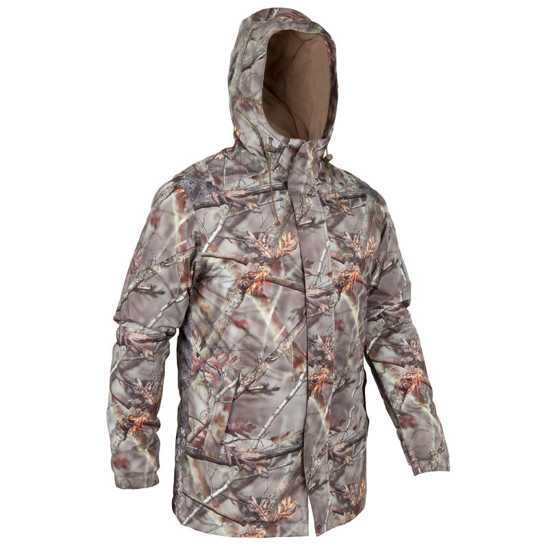 VESTE CHASSE POSIKAM 100 IMPERMÉABLE CAMOUFLAGE MARRON VESTE CHASSE POSIKAM 100 IMPERMÉABLE CAMOUFLAGE MARRON