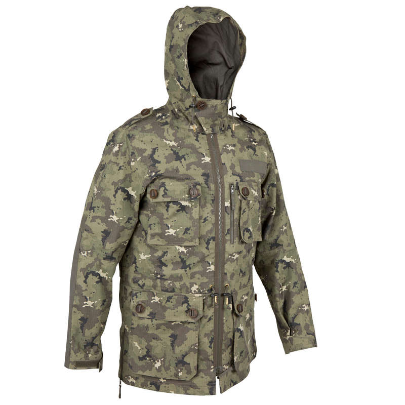 SOLOGNAC STEPPE 500 HUNTING JACKET CAMO ISLAND Decathlon