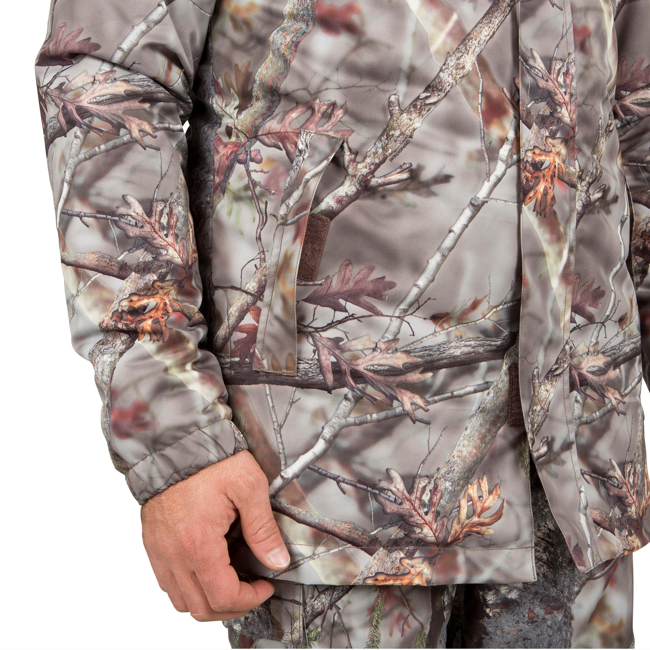 CASACO QUENTE DE CAÇA 100 CAMUFLADO CASTANHO 10/13