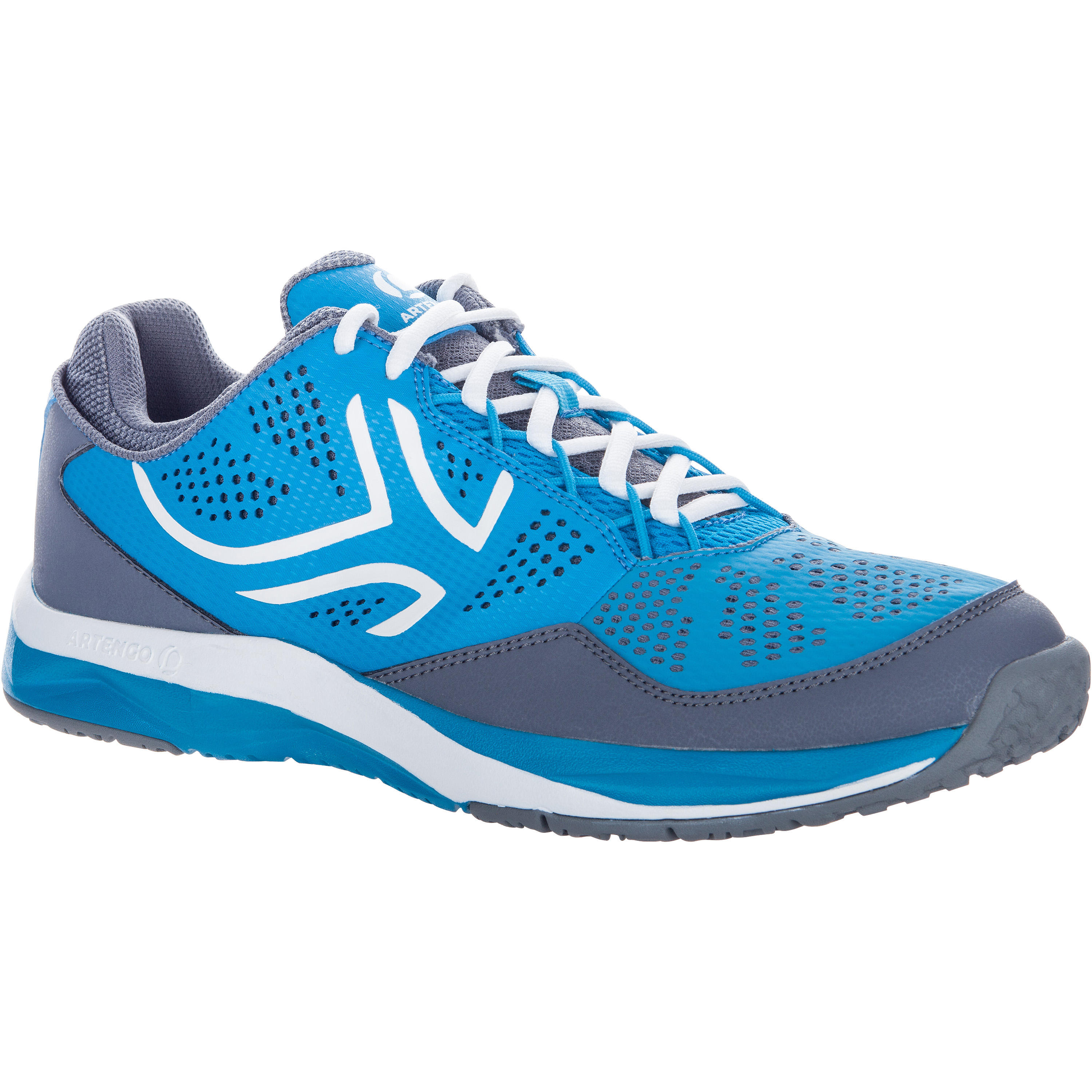 TS860 Tennis Shoes - Turquoise Blue 1/14