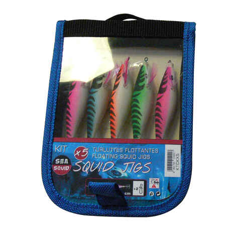 Floating Squider Pack x5 Sea Fishing Jigs