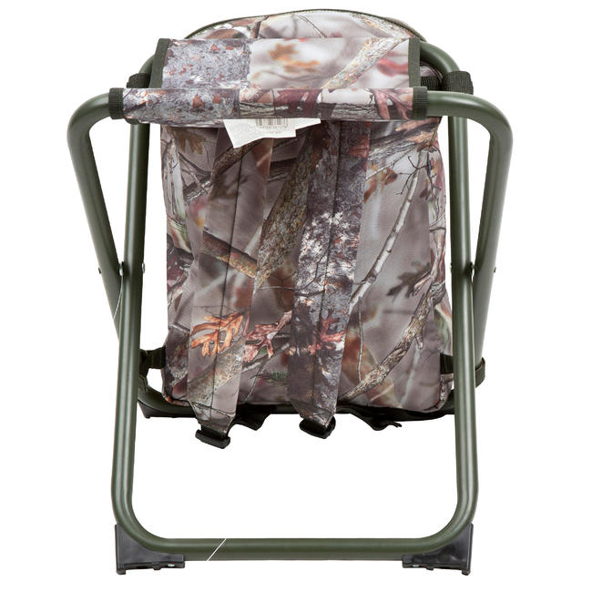 Hunting backpack chair camouflage brown