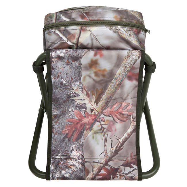 SOLOGNAC HUNTING BACKPACK CHAIR CAMOUFLAGE BROWN Decathlon