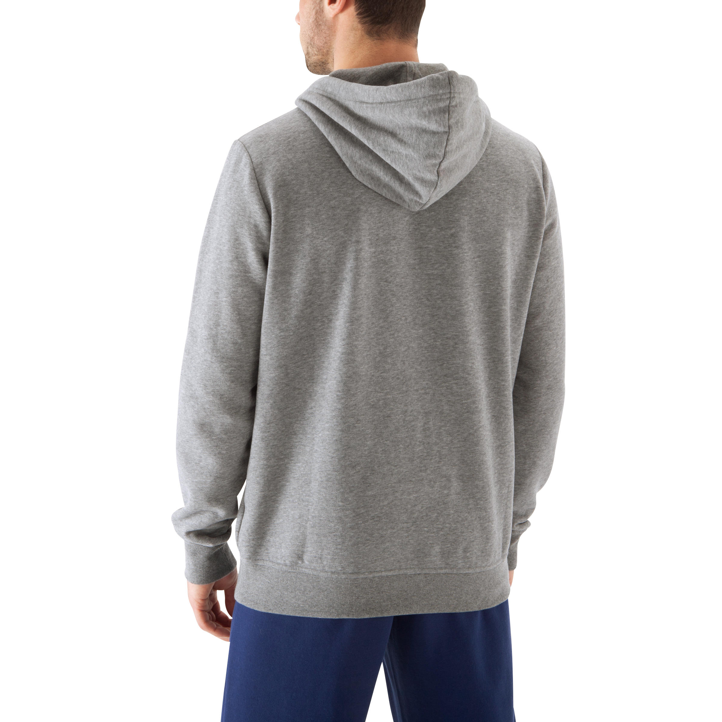 BODYBUILDING HOODED SWEATSHIRT - PRINT - GREY 6/13