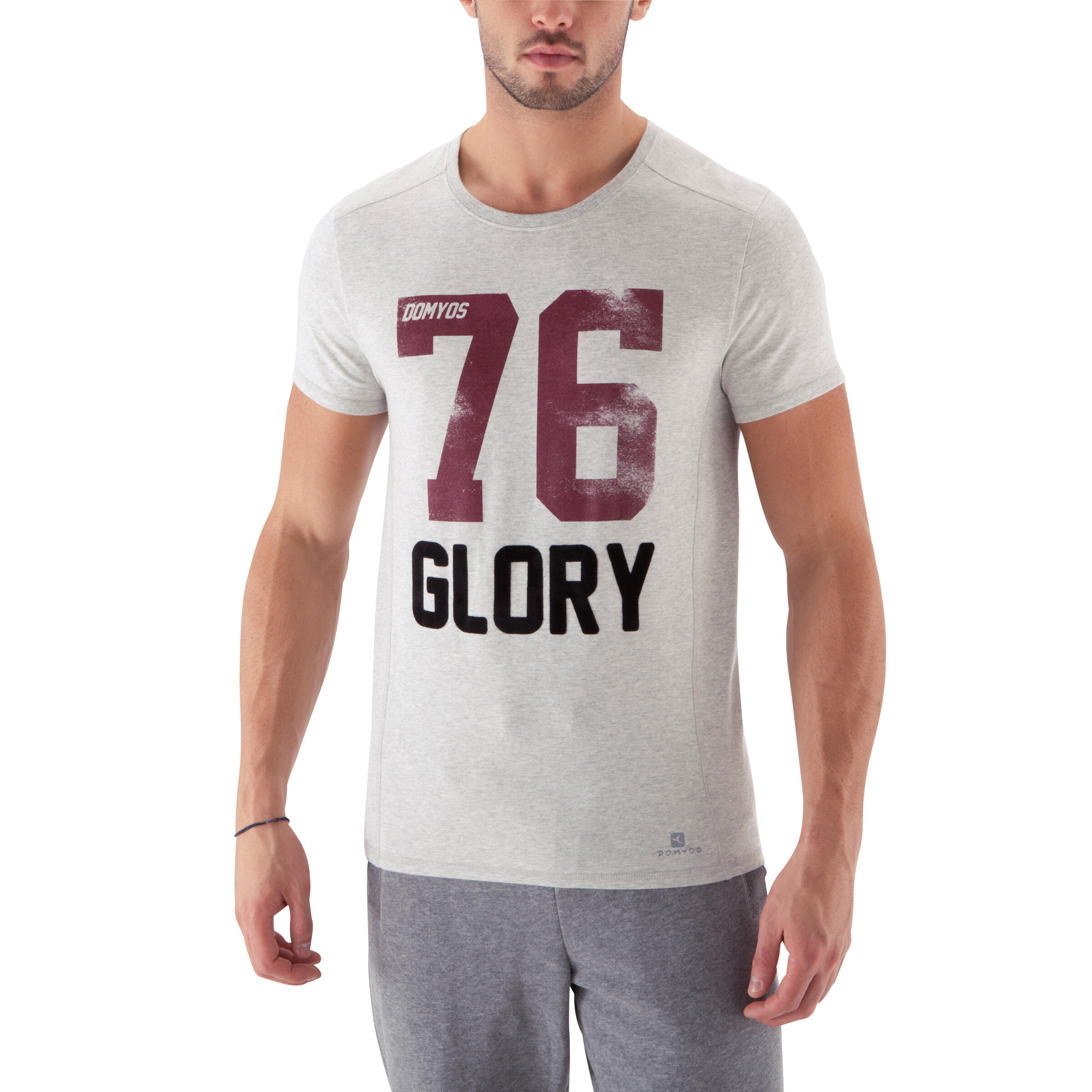 DRY SKIN BODYBUILDING REGULAR FIT T-SHIRT - PRINT - LIGHT GREY 3/11
