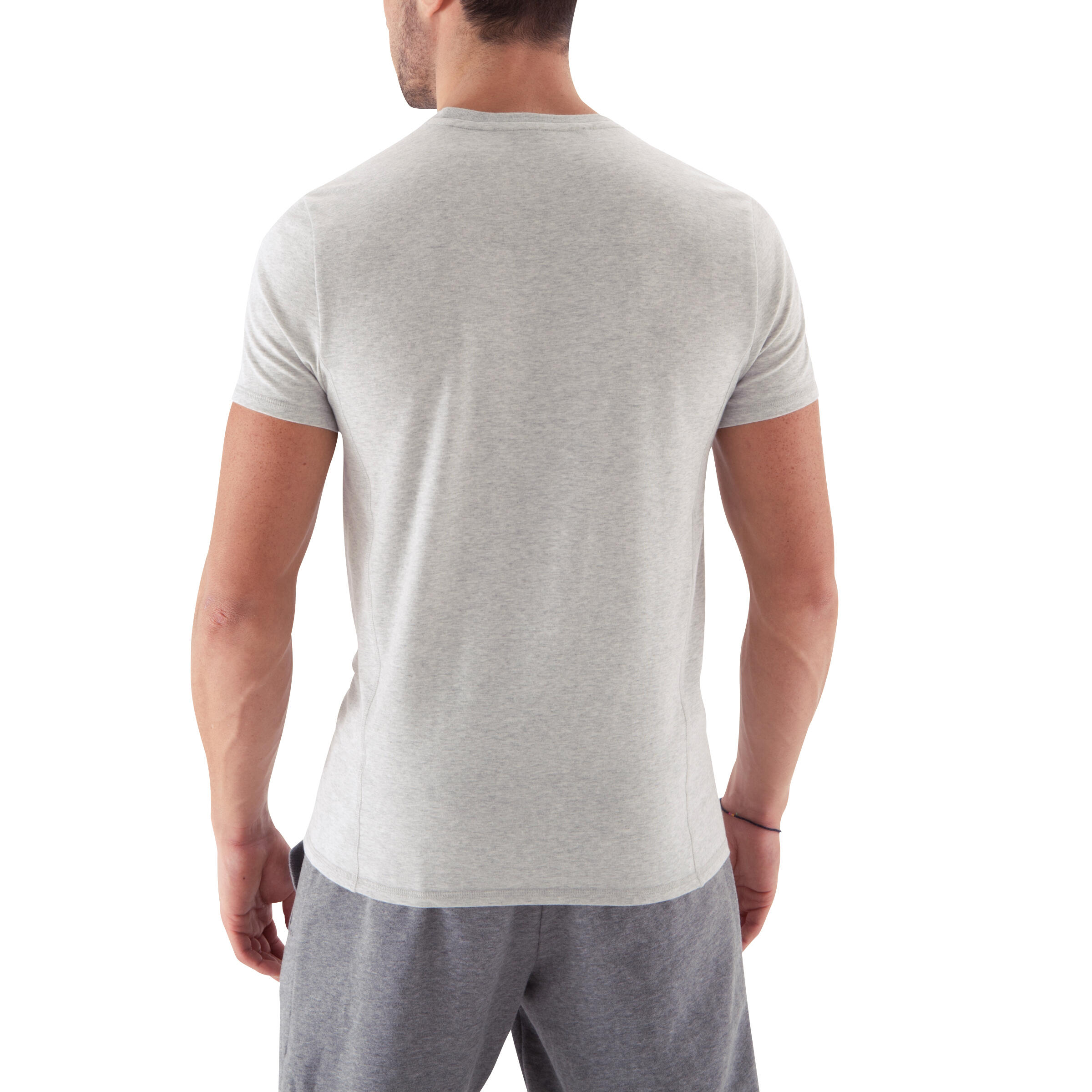 DRY SKIN BODYBUILDING REGULAR FIT T-SHIRT - PRINT - LIGHT GREY 6/11