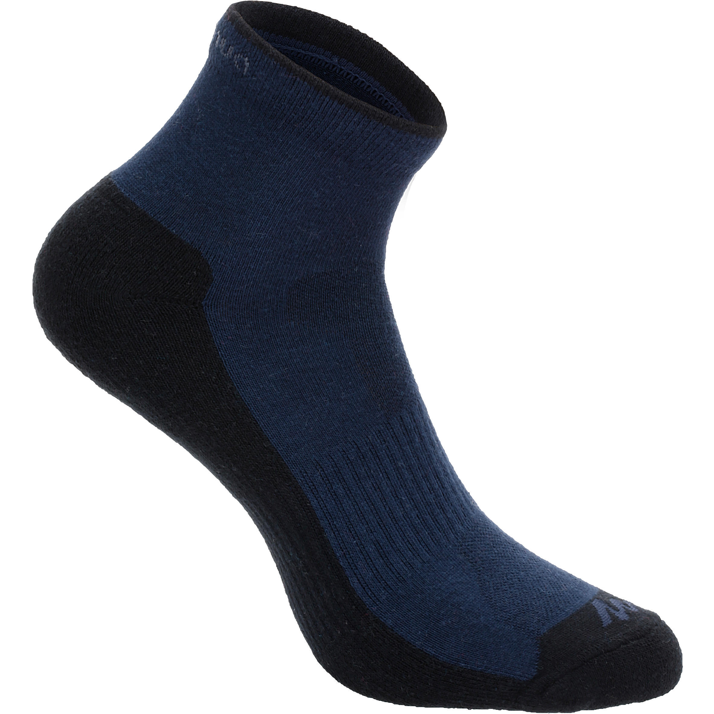 Halfhoge wandelsokken NH100 mid marineblauw 2 paar 2/2